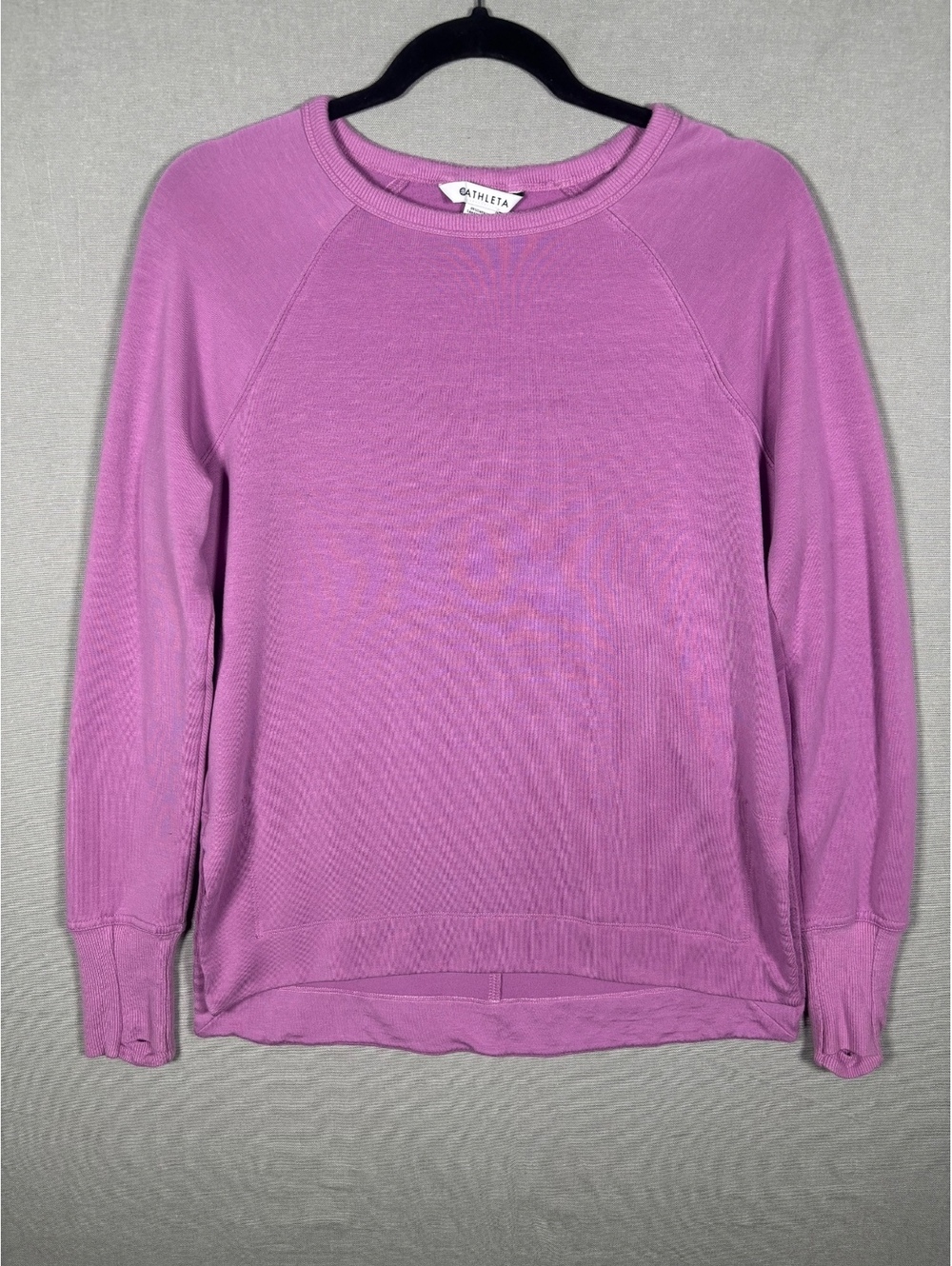 Athleta Women's Purple Crewneck Pullover Sweatshirt Lightweight Athletic Top XXS